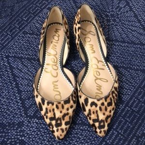 Sam Edelman leopard flats. Size 6.5M.